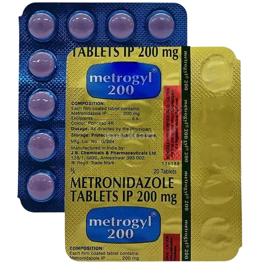 metrogyl 200mg tablet 20's